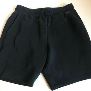 Under Armour Men's Fitted Sweat Shorts w/ Pockets & Drawstring Black